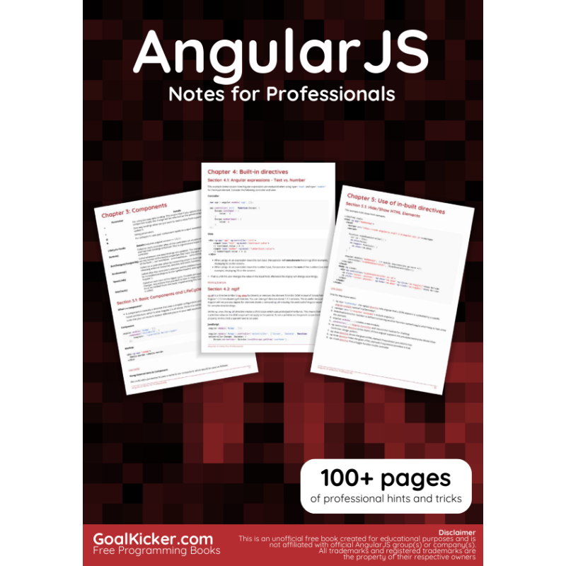 Angular JS Notes For Professionals