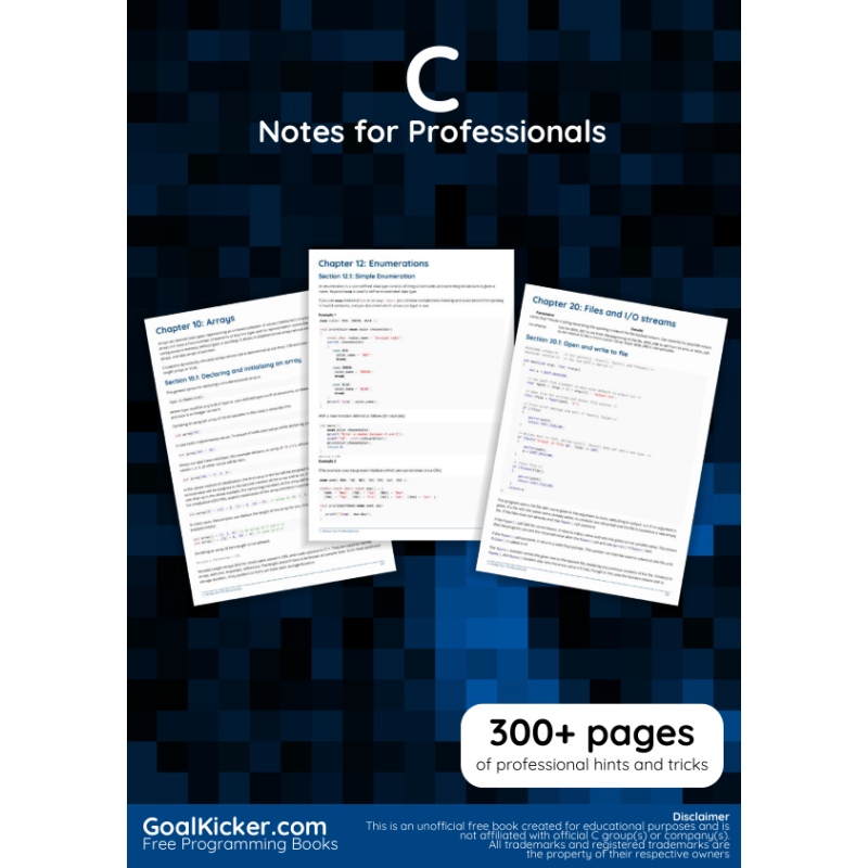 C Notes For Professionals
