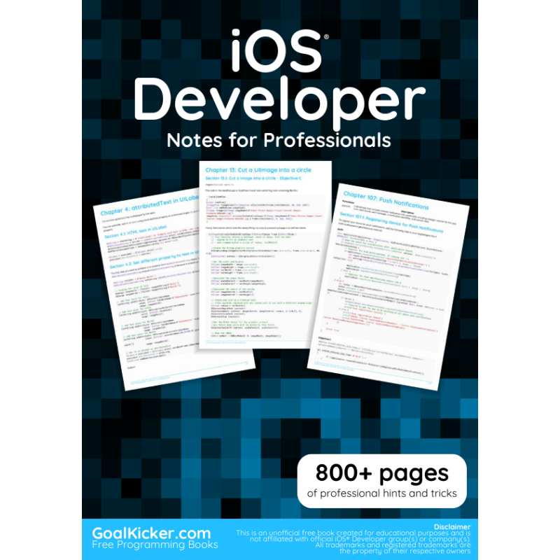 iOS Notes For Professionals