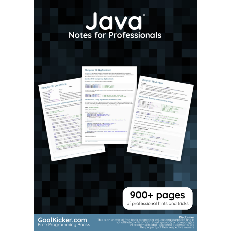Java Notes For Professionals