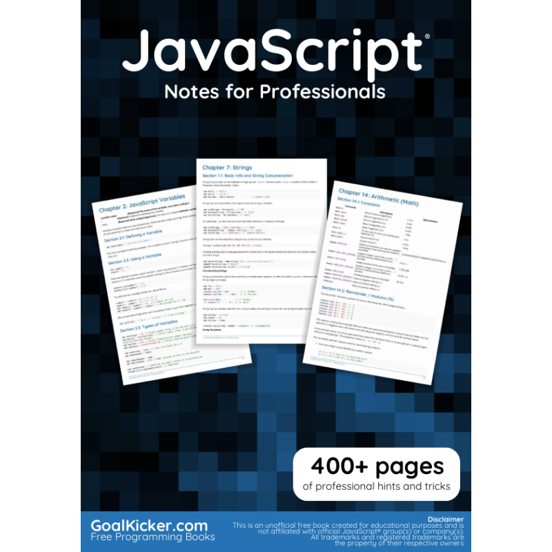 JavaScript Notes For Professionals