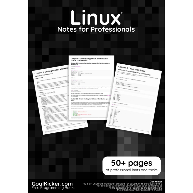 Linux Notes For Professionals