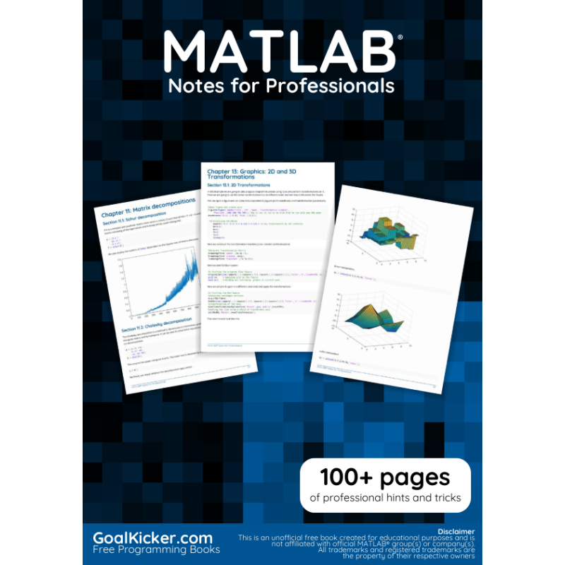 MATLAB Notes For Professionals