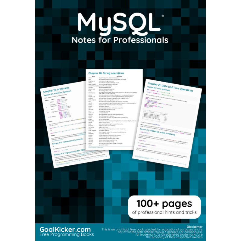 Microsoft SQL Server Notes For Professionals