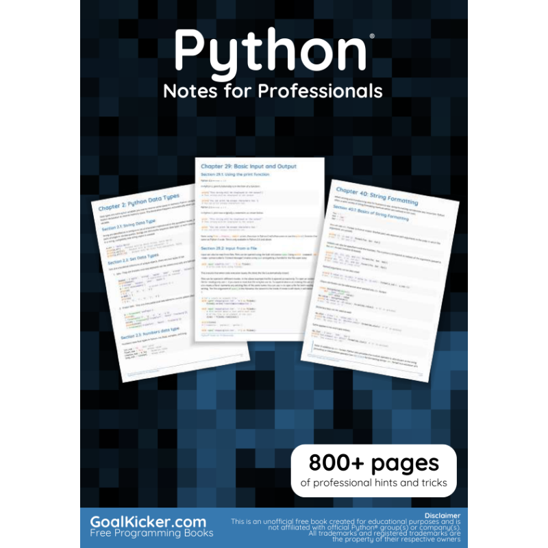 Python Notes For Professionals