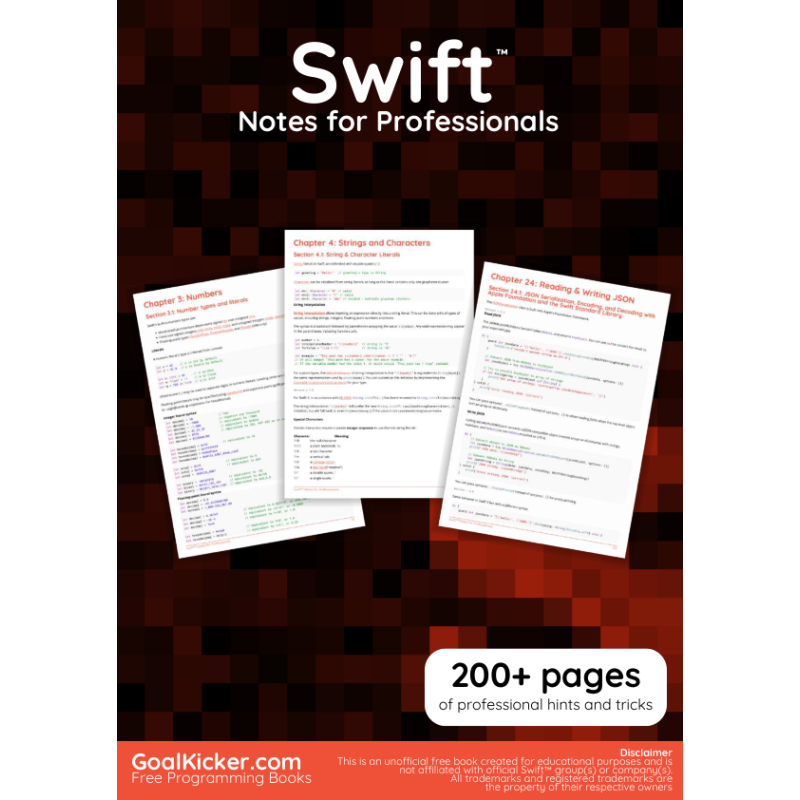 Swift Notes For Professionals