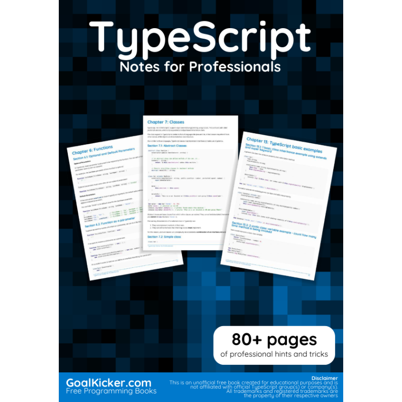 TypeScript Notes For Professionals