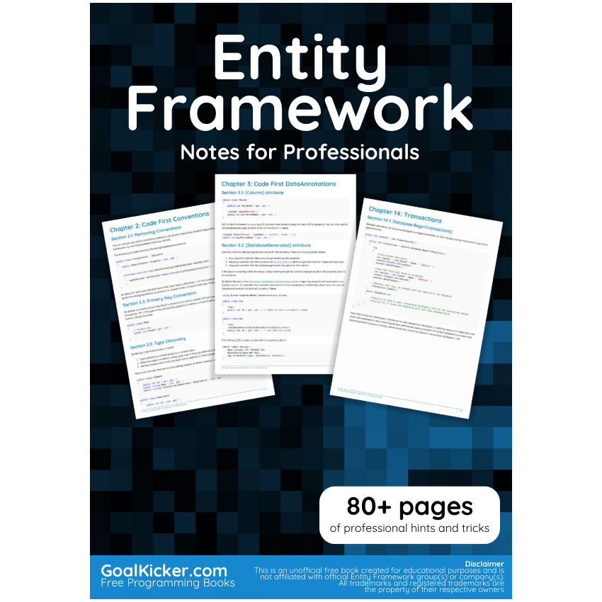 Entity Framework Notes For Professionals