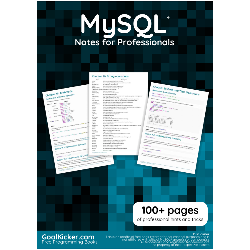 Microsoft SQL Server Notes For Professionals
