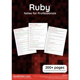 Products and Books Ruby Notes For Professionals - Your Essential Guide ...