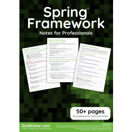 Products and Books Spring Framework Notes For Professionals - Your ...